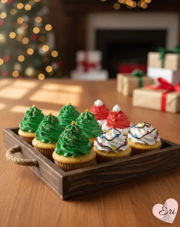 Cupcakes Navideños Artesanales | ¡El Toque Dulce Perfecto para Tus Fiestas!