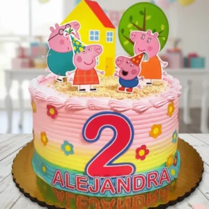 Pastel de Cumpleaños Temático Peppa Pig
